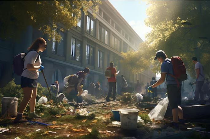 Campus clean-up